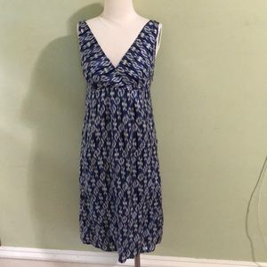 Jigsaw Silk Ikat Dress Sz M
